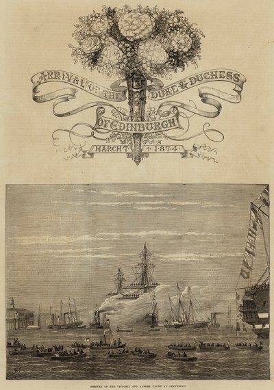 Huwelijk van Maria Alexandrovna en de Hertog van Edinburgh door Henry Spernon Tozer